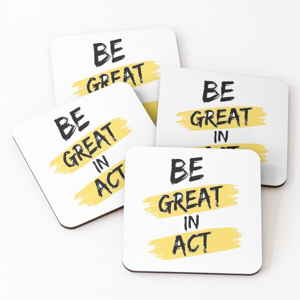 Item preview, Be Great In Act a motivational quote designed and sold by adlkh.