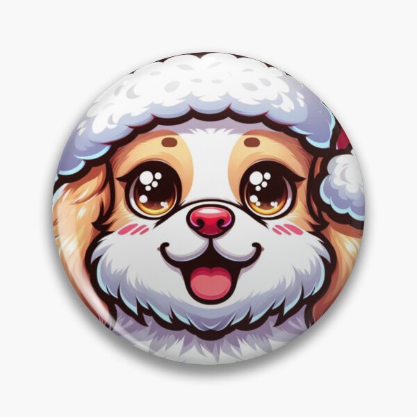 Item preview, Joyful Pup in Santa Hat: Holiday Spirit Delight designed and sold by Find-Your-Art.