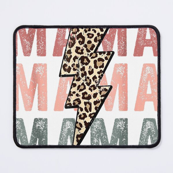 Artikelvorschau, Retro Mama Distressed Lightning Bolt Leopard entworfen und verkauft von PureHeaven ⭐⭐⭐⭐⭐.