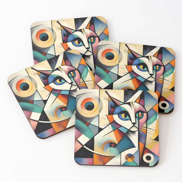 Item preview, Abstract Cat Art designed and sold by onlycatdesigns.
