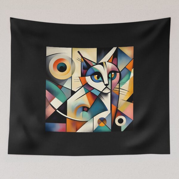 Item preview, Abstract Cat Art designed and sold by onlycatdesigns.