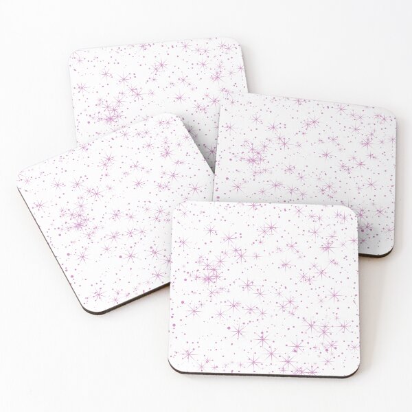 Item preview, Pink stars on a white background designed and sold by HarridanCreates.