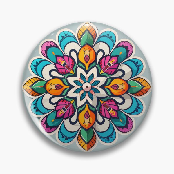Item preview, Colorful Vibrant Rangoli Art-Design & Pattern designed and sold by Jollys-ArtShop.