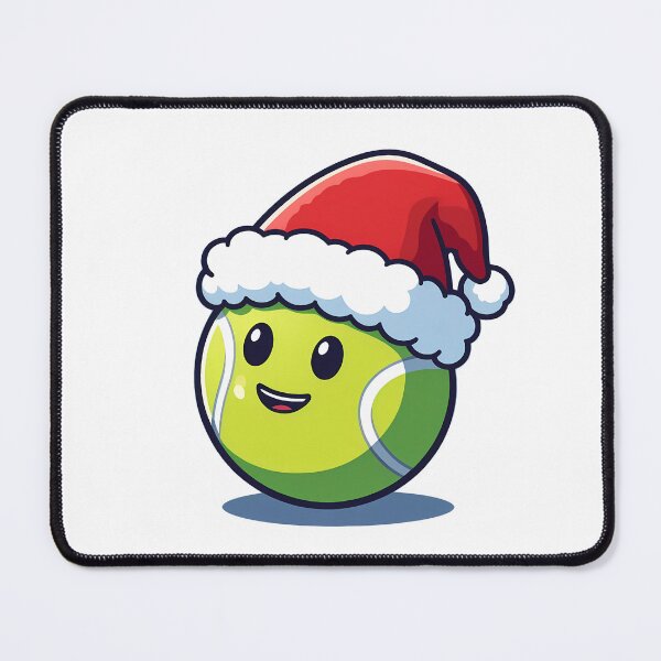 Item preview, Santa Tennis Ball Face designed and sold by Lyssarien.