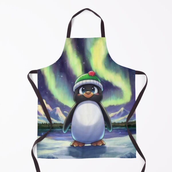 Item preview, Penguin and northern lights designed and sold by Created by Aia.