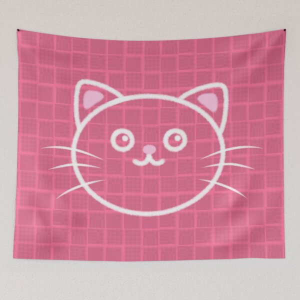 Item preview, Cute cat with a pink background designed and sold by TiffyChaa.