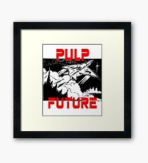 Pulp Future Spaceship Print Framed Print