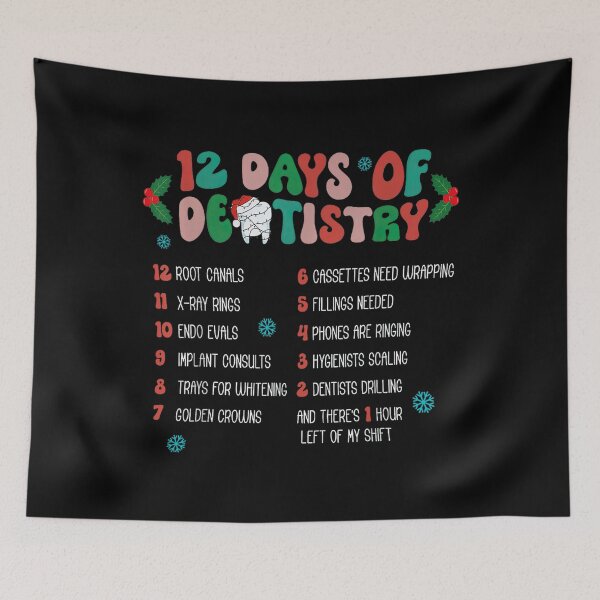 Item preview, 12 Days Of Dentistry designed and sold by PureHeaven ⭐⭐⭐⭐⭐.