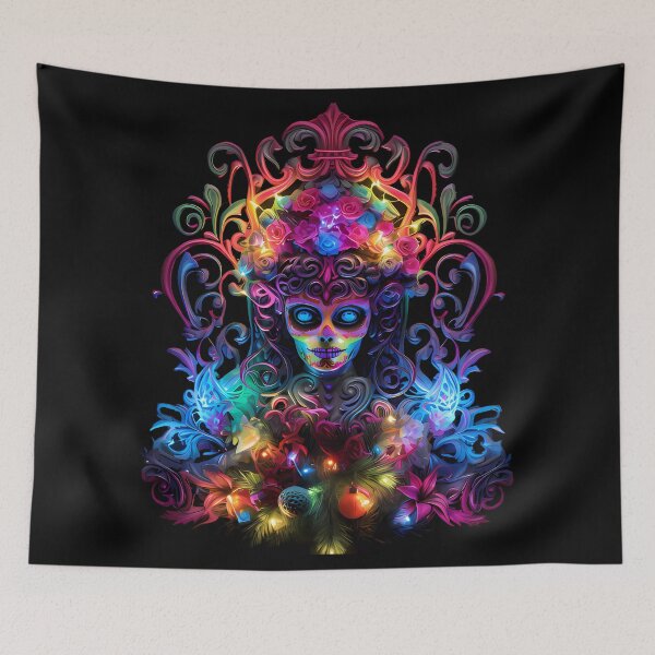 Item preview, “Magic Christmas Night: Neon Colors and Character” designed and sold by Art-Vortex-fr.