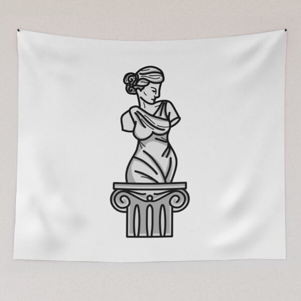 Item preview, Ancient Roman Greek Bust Sculpture designed and sold by radiantdark.
