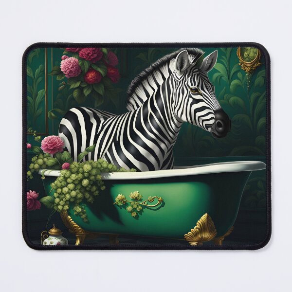 Item preview, Zebra in the bathtub  designed and sold by Angelandspot.