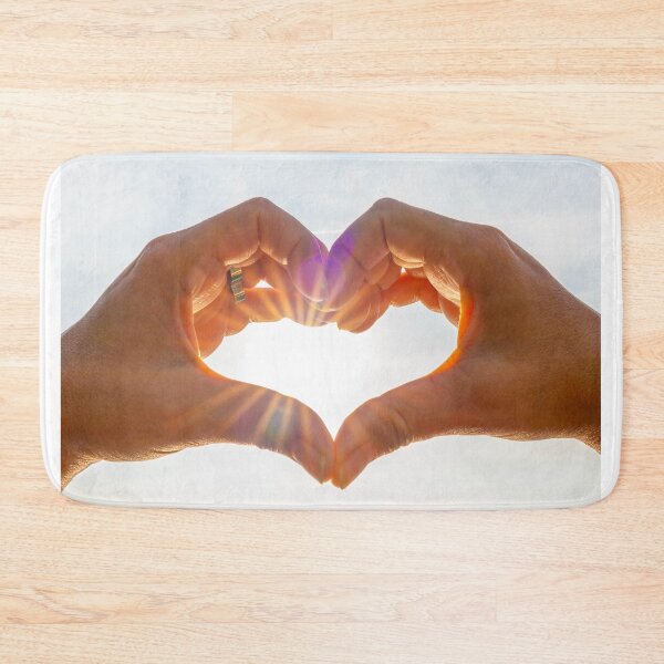Item preview, Hands Making a Heart Shape Against the Sky with Sunbeam designed and sold by Mats Silvan.