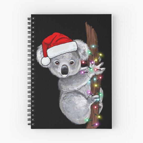 Aperçu de l'œuvre koala de Noël, Noël aussie, Noël drôle avec le koala mignon créée et vendue par NaaEchDesign ⭐⭐⭐⭐⭐.