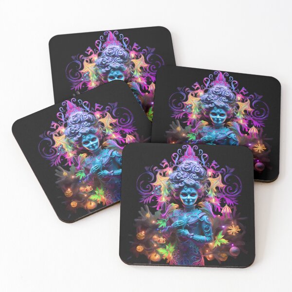 Item preview, “Magic Christmas Night: Neon Colors and Character” designed and sold by Art-Vortex-fr.