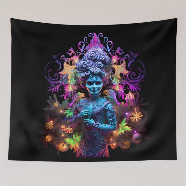 Item preview, “Magic Christmas Night: Neon Colors and Character” designed and sold by Art-Vortex-fr.
