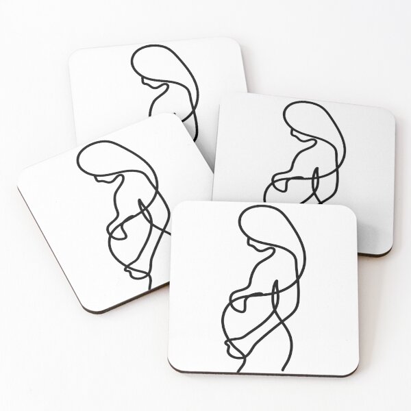 Item preview, Pregnant Woman Plotter | Motherhood Cricut Pregnancy | Silhouette Mum Download | Mom to be Vinyl Cut | Line Art Lady designed and sold by Asapusri.