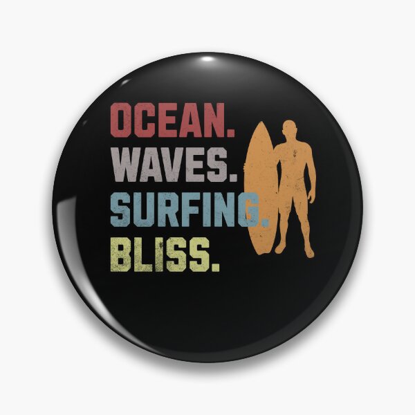 Item preview, Ocean Waves Surfing Bliss for Surgers in Retro Stle designed and sold by All Year Round.