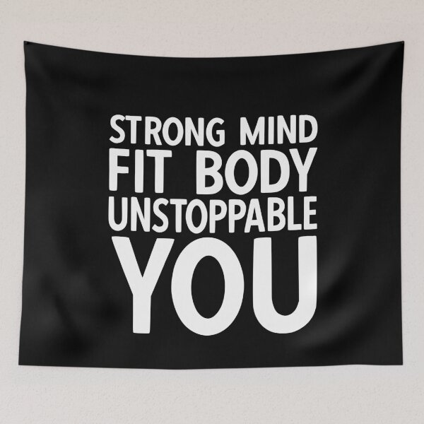 Item preview, Strong Mind Fit Body Unstoppable You Motivational Fitness designed and sold by YoungESC.