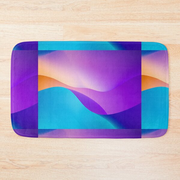 Item preview, Purple & Turquoise Blue Gradient Waves designed and sold by newburyboutique.
