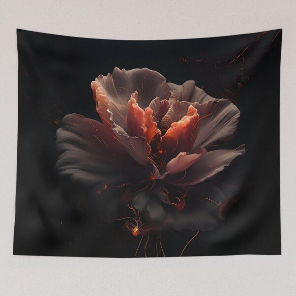 Item preview, Stunning abstract minimalist lava flowers designed and sold by dcrc.