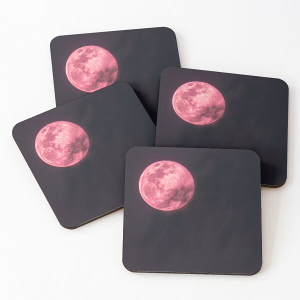 Item preview, Pink Full Moon, Night Sky designed and sold by newburyboutique.