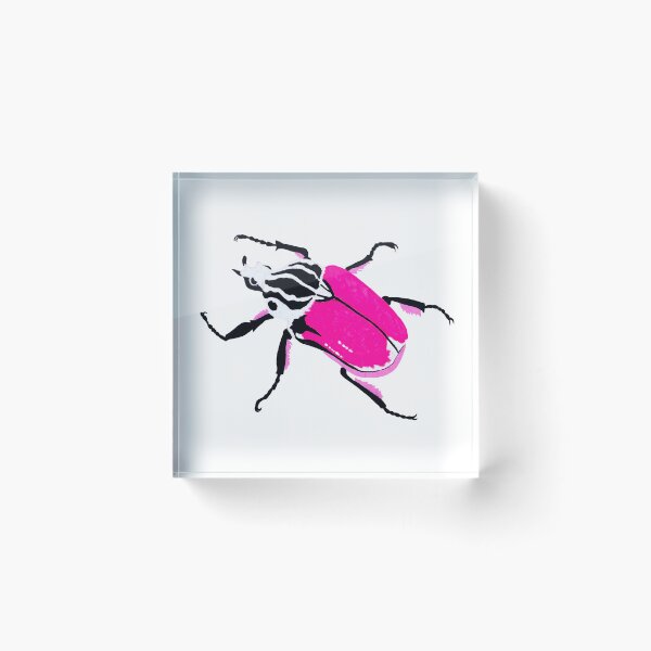 Item preview, Pink and black Goliath beetle designed and sold by Carmallama.