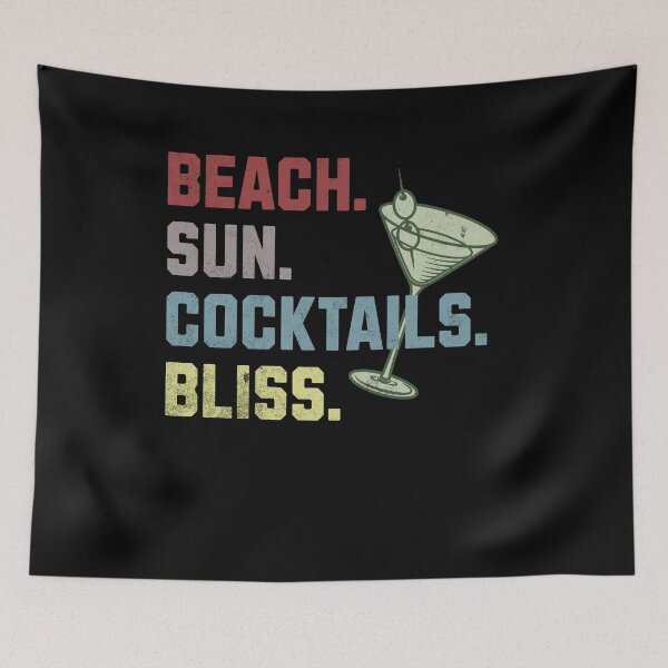 Item preview, Beach Sun Cocktails Bliss for Beach lovers in Retro style designed and sold by All Year Round.