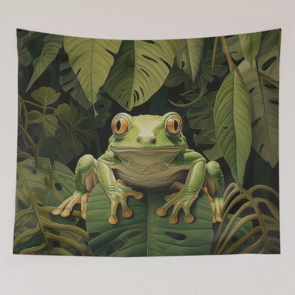 Item preview, Frog on Leaf designed and sold by Elisabeth Lucas.