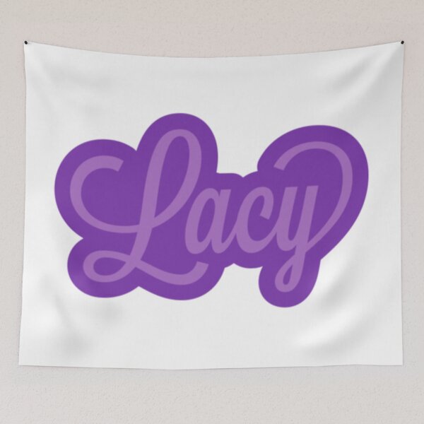 Item preview, Lacy Name Purple Letters designed and sold by radiantdark.