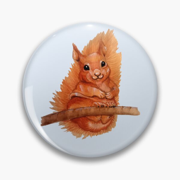Item preview, Supercute Hand Painted Red Squirrel Design designed and sold by pinkart666.