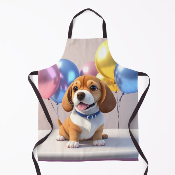 Item preview, Happy beagle baby dog with ballons designed and sold by Tio-Tecun.