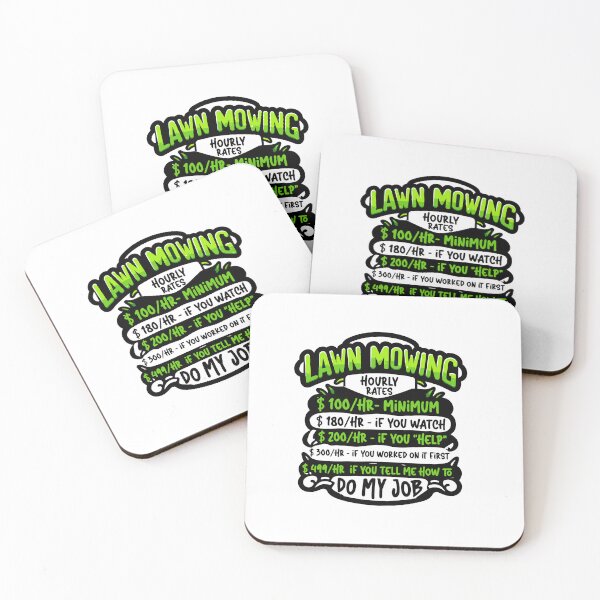 Item preview, LAWN MOWING HOURLY RATE - Witty Lawn Mower designed and sold by TeesYouWant.