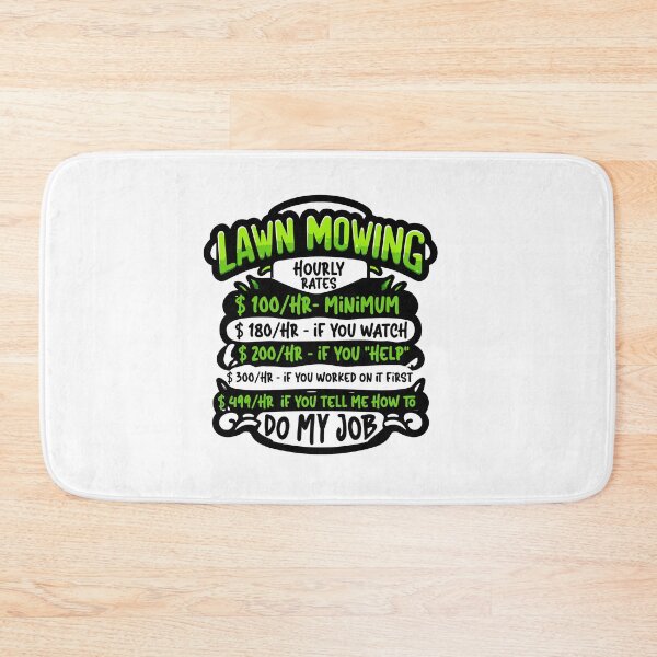 Item preview, LAWN MOWING HOURLY RATE - Witty Lawn Mower designed and sold by TeesYouWant.