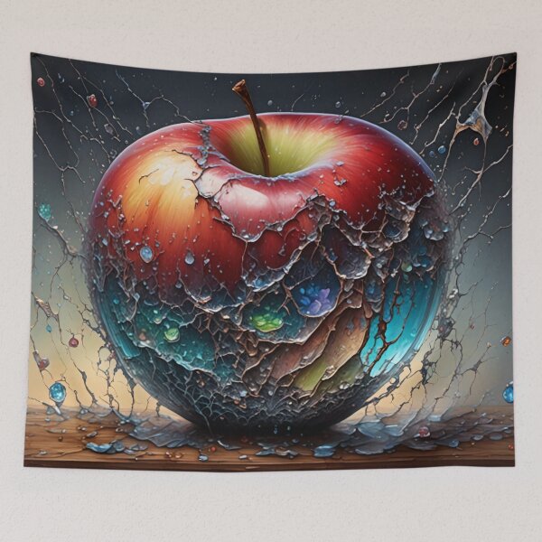 Item preview, Abstract fruits: red apple designed and sold by Talpha.