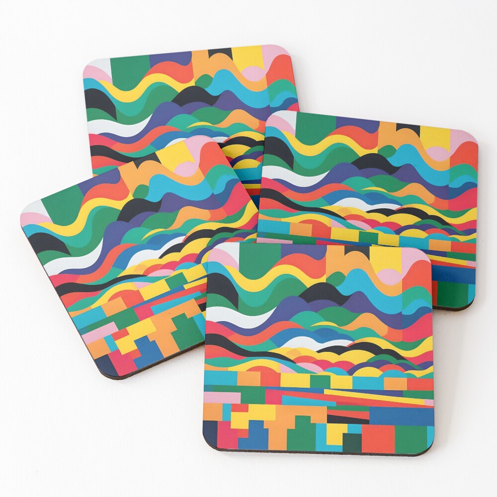 Item preview, Coasters (Set of 4) designed and sold by PIGCASSOSAIART.