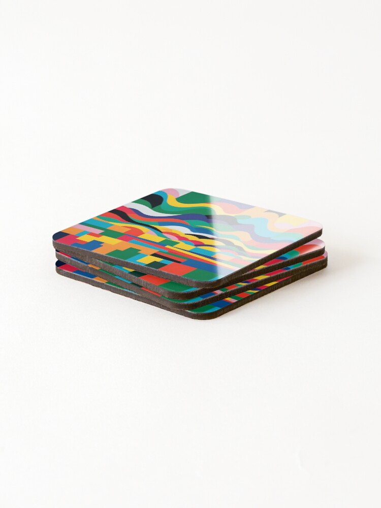 Thumbnail 4 of 5, Coasters (Set of 4), ABSTRACT ART designed and sold by PIGCASSOSAIART.