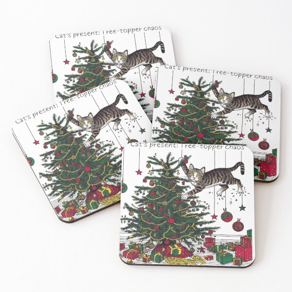 Item preview, Cat Christmas Tree Cat Cult Cat Lover Gift designed and sold by sharon1210.