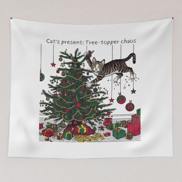 Item preview, Cat Christmas Tree Cat Cult Cat Lover Gift designed and sold by sharon1210.