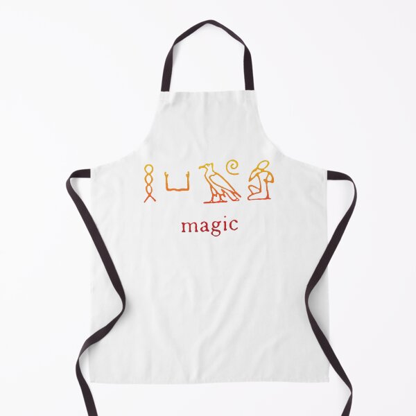 Item preview, Magic in Egyptian hieroglyphs according to E.A. Wallis Budge, yellow orange to red designed and sold by mariahmcmo.