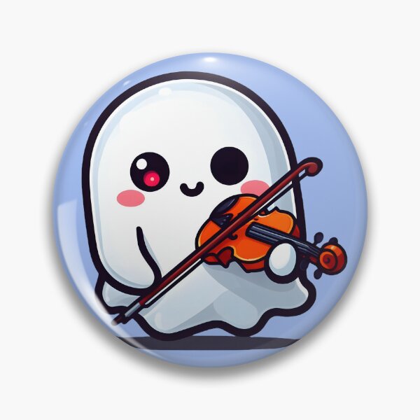 Item preview, Cute Ghost Band Playing Violin, Character File designed and sold by KReasem.