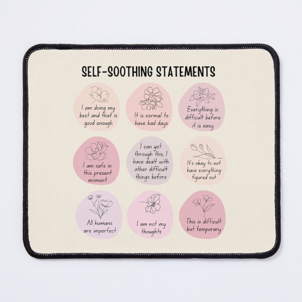 Item preview, Self-soothing statements designed and sold by ThoughtJumble.