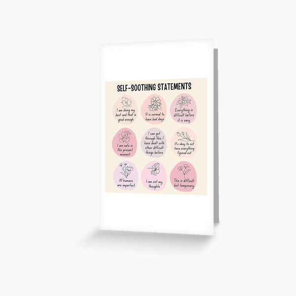 Item preview, Self-soothing statements designed and sold by ThoughtJumble.