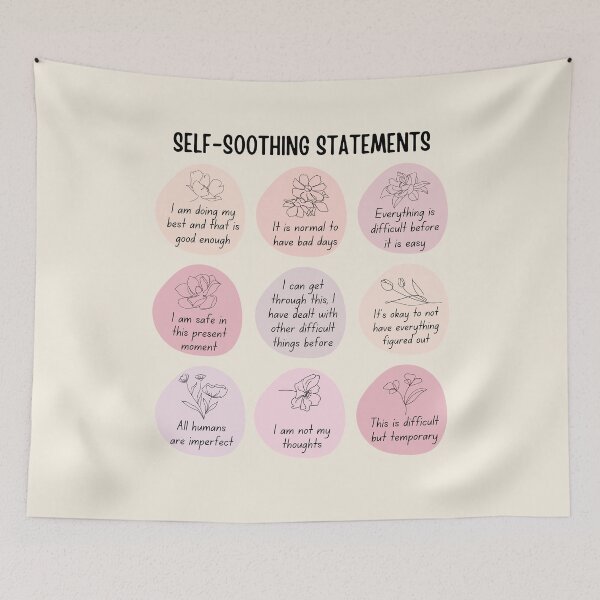 Item preview, Self-soothing statements designed and sold by ThoughtJumble.