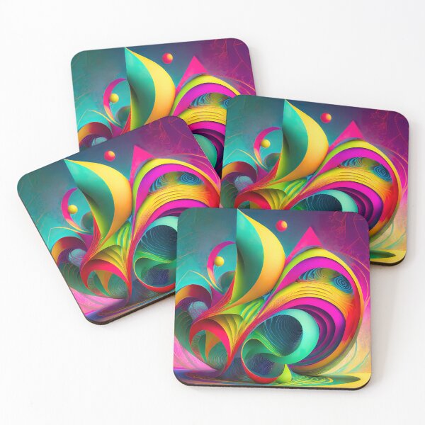 Item preview, A Mesmerizing 3D Abstract Multicolor Visualization designed and sold by digoarpi.