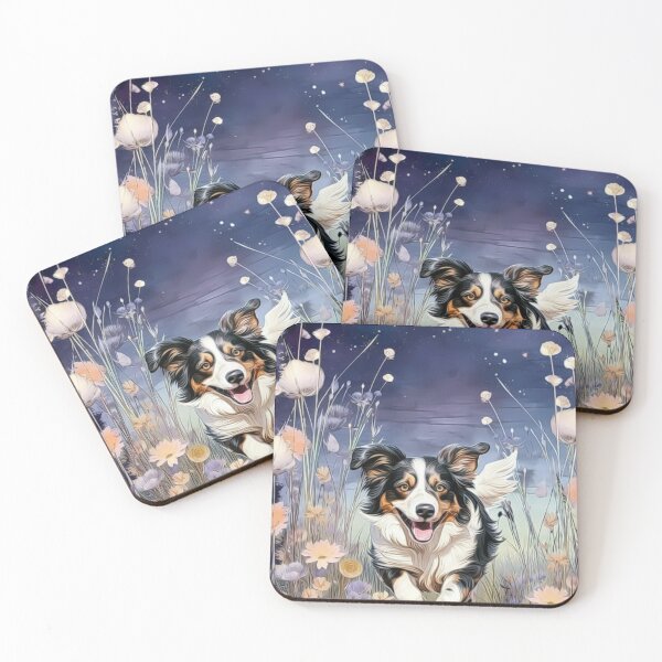 Item preview, Australian Shepherd In Flowers designed and sold by HappyLifeCreate.