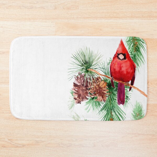 Item preview, Red Cardinal Bird and Pine Tree designed and sold by surenart.