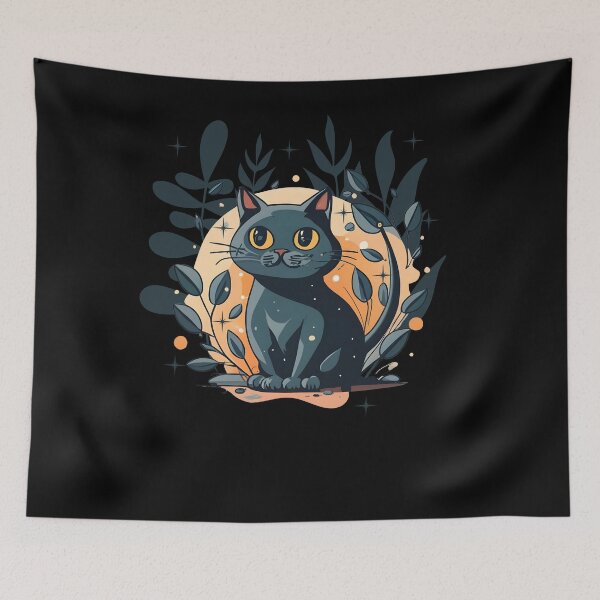 Item preview, Magical Black Cat designed and sold by EdytaGister.