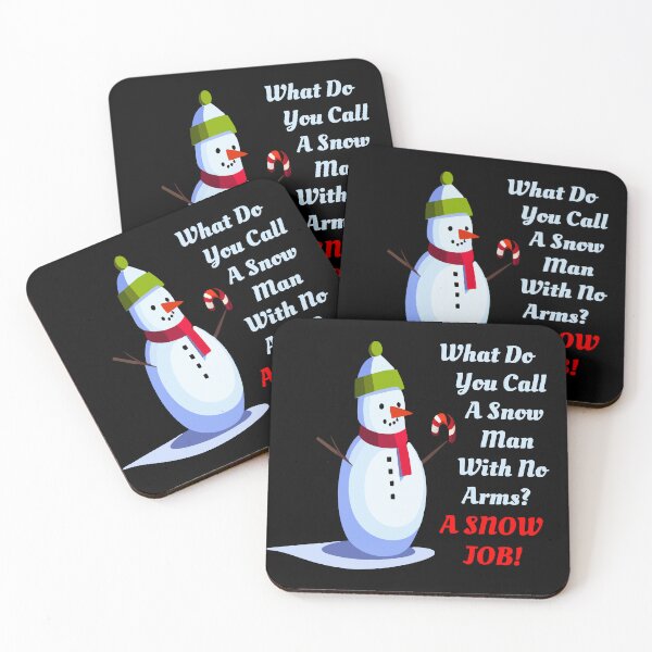 Item preview, ??? What do you call a snowman with no arms? Joke ! designed and sold by Custom Crest.