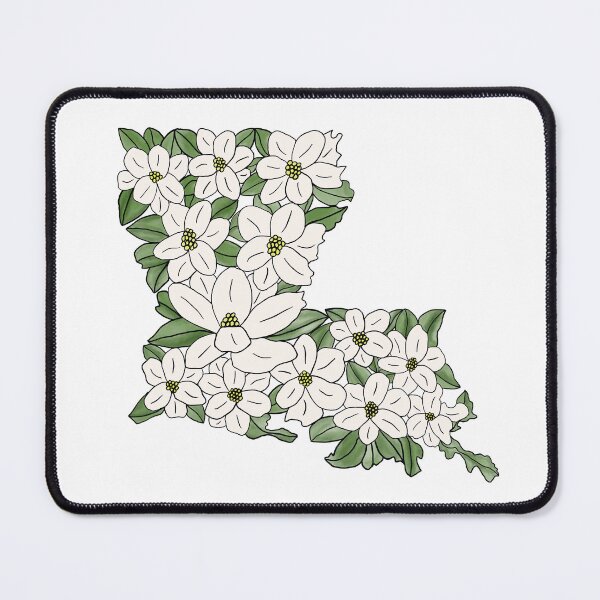 Item preview, Louisiana state magnolias designed and sold by Durhamdoodles.