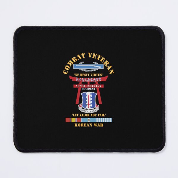 Item preview, Army - Combat Veteran - 187th Infantry Regiment - Torii, Rakkasans, Let Valor Not Fail, English, Latin w CIB w KOREA SVC X 300 designed and sold by Military Insignia Products.